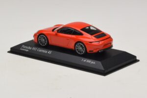 Porsche 911 991.2 Carrera 4S Arancione Minichamps 1:43 410067241 Pressofusione — immagine 3 di 5