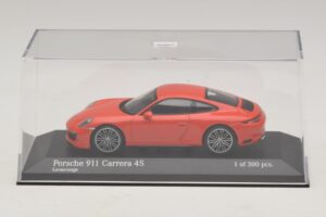 Porsche 911 991.2 Carrera 4S Arancione Minichamps 1:43 410067241 Pressofusione — immagine 4 di 5