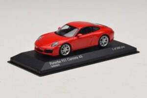 Porsche 911 991.2 Carrera 4S Rosso Minichamps 1:43 410067240 Pressofusione — immagine 2 di 5