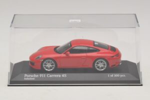 Porsche 911 991.2 Carrera 4S Rosso Minichamps 1:43 410067240 Pressofusione — immagine 4 di 5