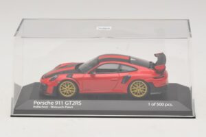 Porsche 911 991.2 GT2 RS Weissach Package Rosso Minichamps 1:43 410067221 Pressofusione — immagine 4 di 5