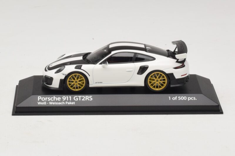Porsche 911 991.2 GT2 RS Weissach Package Bianco Minichamps 1:43 410067222 Pressofusione