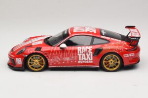 Porsche 911 991.2 GT3 RS GerSpeed Race Taxi Minichamps 1:18 155068227 Pressofusione — immagine 3 di 6