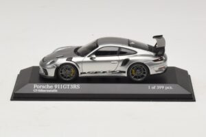 Porsche 911 991.2 GT3 RS Argento Minichamps 1:43 410067020 Pressofusione