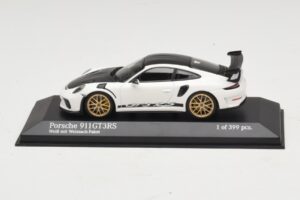 Porsche 911 991.2 GT3 RS Bianco Con Weissach Package Minichamps 1:43 410067022 Pressofusione