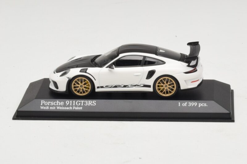 Porsche 911 991.2 GT3 RS Bianco Con Weissach Package Minichamps 1:43 410067022 Pressofusione