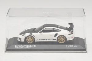 Porsche 911 991.2 GT3 RS Bianco Con Weissach Package Minichamps 1:43 410067022 Pressofusione — immagine 4 di 5