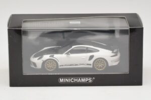 Porsche 911 991.2 GT3 RS Bianco Con Weissach Package Minichamps 1:43 410067022 Pressofusione — immagine 5 di 5