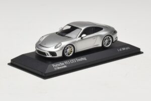 Porsche 911 991.2 GT3 Touring Argento Minichamps 1:43 410067422 Pressofusione — immagine 2 di 5