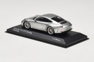 Porsche 911 991.2 GT3 Touring Argento Minichamps 1:43 410067422 Pressofusione — immagine 3 di 5