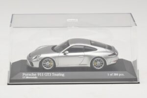 Porsche 911 991.2 GT3 Touring Argento Minichamps 1:43 410067422 Pressofusione — immagine 4 di 5