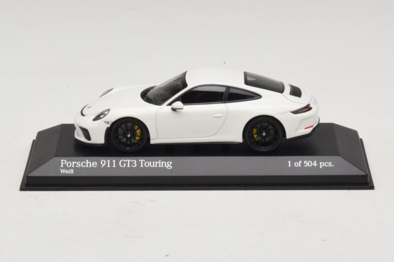 Porsche 911 991.2 GT3 Touring Bianco Minichamps 1:43 410067420 Pressofusione