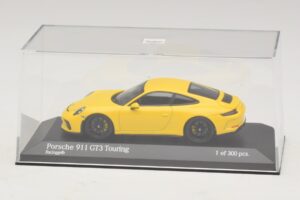Porsche 911 991.2 GT3 Touring Giallo Minichamps 1:43 410067421 Pressofusione — immagine 4 di 5