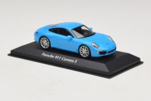 Porsche 911 991 Carrera S Blu Maxichamps 1:43 940060220 Pressofusione — immagine 3 di 5