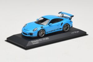 Porsche 911 991 GT3 RS Blu Minichamps 1:43 410063222 Pressofusione — immagine 2 di 5