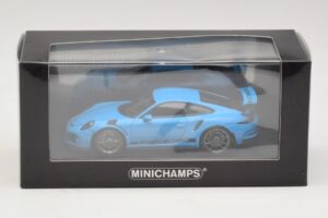 Porsche 911 991 GT3 RS Blu Minichamps 1:43 410063222 Pressofusione — immagine 5 di 5
