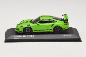 Porsche 911 991 GT3 RS Verde Minichamps 1:43 410063224 Pressofusione