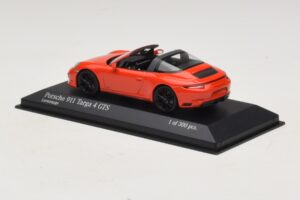 Porsche 911 991 Targa 4 GTS Arancione Minichamps 1:43 410067341 Pressofusione — immagine 3 di 5