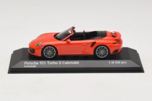 Porsche 911 991 Turbo S Cabriolet Arancione Minichamps 1:43 Porsche 911 991 Turbo S Cabriolet Arancione Minichamps 1:43 410067181 Pressofusione