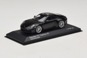 Porsche 911 992 Carrera 4S Nero Metallizzato Minichamps 1:43 410069320 Pressofusione — immagine 2 di 5