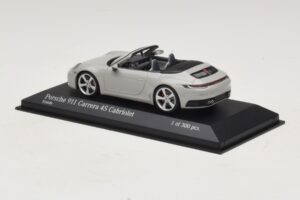 Porsche 911 992 Carrera 4S Cabriolet Grigio Minichamps 1:43 410069331 Pressofusione — immagine 3 di 5