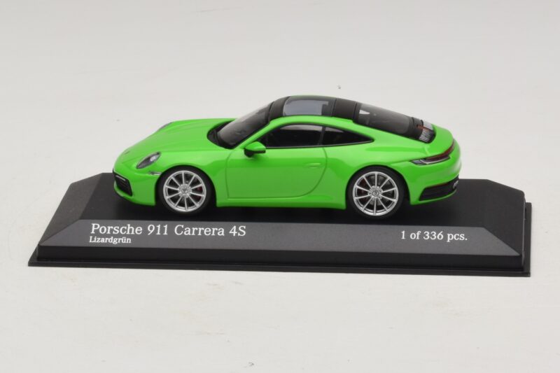 Porsche 911 992 Carrera 4S Verde Minichamps 1:43 410069322 Pressofusione