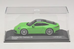 Porsche 911 992 Carrera 4S Verde Minichamps 1:43 410069322 Pressofusione — immagine 4 di 5