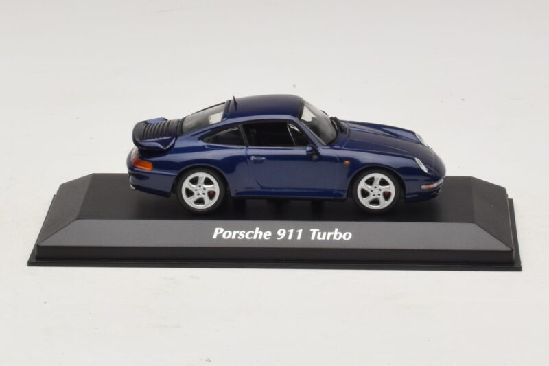 Porsche 911 993 Turbo Blue Metallic Maxichamps 1:43 940069201 Pressofusione