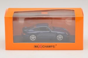 Porsche 911 993 Turbo Blue Metallic Maxichamps 1:43 940069201 Pressofusione — immagine 4 di 5