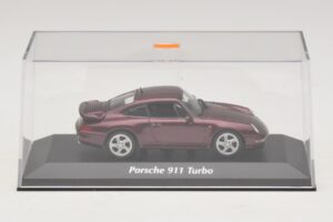 Porsche 911 993 Turbo Rosso Metallizzato Maxichamps 1:43 940069200 Pressofusione — immagine 4 di 5
