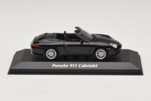 Porsche 911 996 Cabriolet Nero Metallizzato Maxichamps 1:43 940061030 Pressofusione