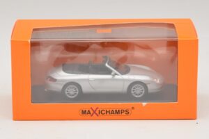 Porsche 911 996 Cabriolet Argento Maxichamps 1:43 940061031 Pressofusione — immagine 5 di 5