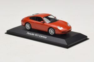 Porsche 911 996 Carrera Orange Metallic Maxichamps 1:43 940061021 Pressofusione — immagine 3 di 5