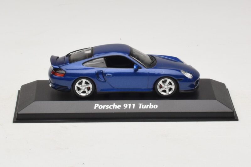 Porsche 911 996 Turbo Blue Metallic Maxichamps 1:43 940069301 Pressofusione