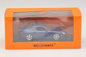 Porsche 911 996 Turbo Blue Metallic Maxichamps 1:43 940069301 Pressofusione — immagine 5 di 5