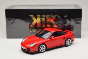 Porsche 911 996 Turbo Rosso KK-Scale 1:18 KKDC181474 Pressofusione — immagine 6 di 6