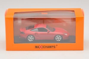 Porsche 911 996 Turbo Rosso Maxichamps 1:43 940069300 Pressofusione — immagine 5 di 5