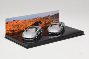Porsche Carrera GT Spider & Coupé Set Argento Minichamps 1:43 WAP02010314 Pressofusione — immagine 2 di 5
