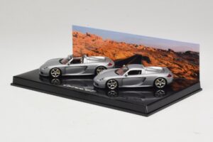Porsche Carrera GT Spider & Coupé Set Argento Minichamps 1:43 WAP02010314 Pressofusione — immagine 3 di 5