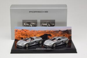 Porsche Carrera GT Spider & Coupé Set Argento Minichamps 1:43 WAP02010314 Pressofusione — immagine 5 di 5
