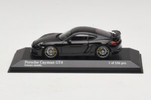 Porsche Cayman GT4 981 Black Metallic Minichamps 1:43 410066121 Pressofusione