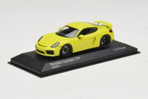 Porsche Cayman GT4 981 Verde Minichamps 1:43 410066122 Pressofusione — immagine 2 di 5