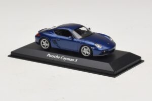 Porsche Cayman S 987 Blu Metallizzato Maxichamps 1:43 940065621 Pressofusione — immagine 3 di 5