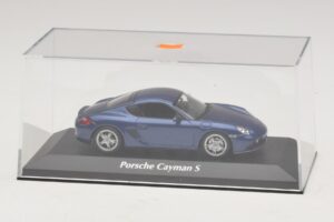 Porsche Cayman S 987 Blu Metallizzato Maxichamps 1:43 940065621 Pressofusione — immagine 4 di 5