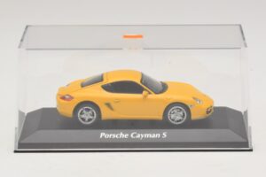 Porsche Cayman S 987 Giallo Maxichamps 1:43 940065620 Pressofusione — immagine 4 di 5