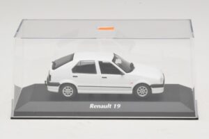 Renault 19 Bianco Maxichamps 1:43 940113700 Pressofusione — immagine 4 di 5