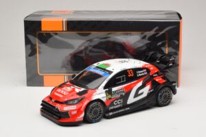 Toyota GR Yaris Rally1 #33 E. Evans / S. Martin Rally Monte Carlo 2026 IXO 1:18 18RMC269B Pressofusione — immagine 6 di 6