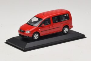 Volkswagen Caddy 2K Bus Rosso Minichamps 1:43 CADDY009 Pressofusione — immagine 2 di 5