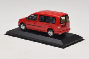 Volkswagen Caddy 2K Bus Rosso Minichamps 1:43 CADDY009 Pressofusione — immagine 3 di 5