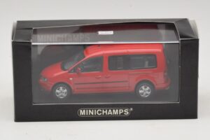 Volkswagen Caddy 2K Bus Rosso Minichamps 1:43 CADDY009 Pressofusione — immagine 5 di 5